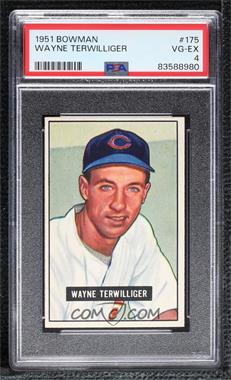 1951 Bowman - [Base] #175 - Wayne Terwilliger [PSA 4 VG‑EX]