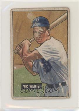 1951 Bowman - [Base] #176 - Vic Wertz [Poor to Fair]