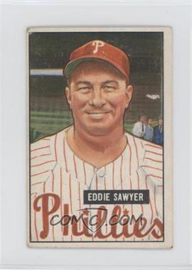 1951 Bowman - [Base] #184 - Eddie Sawyer