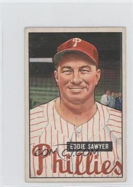 1951 Bowman - [Base] #184 - Eddie Sawyer