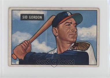 1951 Bowman - [Base] #19 - Sid Gordon [Good to VG‑EX]
