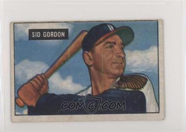 1951 Bowman - [Base] #19 - Sid Gordon [Good to VG‑EX]