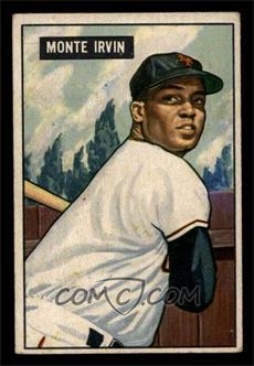 1951 Bowman - [Base] #198 - Monte Irvin [VG EX]