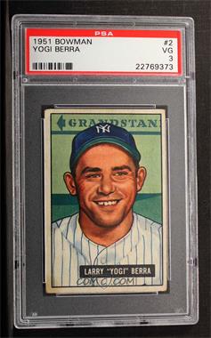 1951 Bowman - [Base] #2 - Yogi Berra [PSA 3 VG]