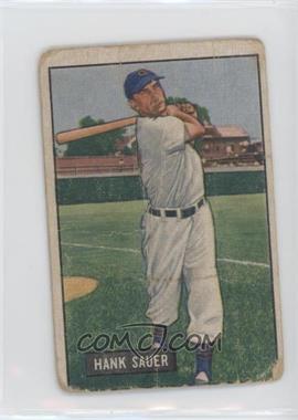 1951 Bowman - [Base] #22 - Hank Sauer [Good to VG‑EX]