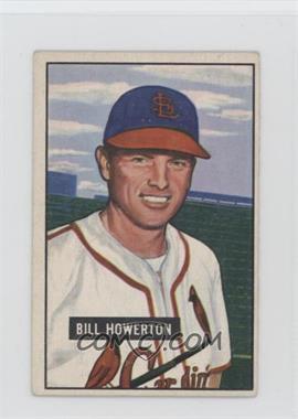 1951 Bowman - [Base] #229 - Bill Howerton [Good to VG‑EX]