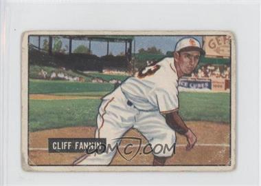 1951 Bowman - [Base] #244 - Cliff Fannin [Good to VG‑EX]