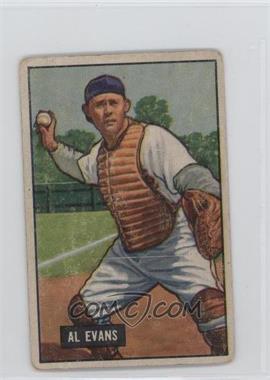 1951 Bowman - [Base] #38 - Al Evans [Good to VG‑EX]