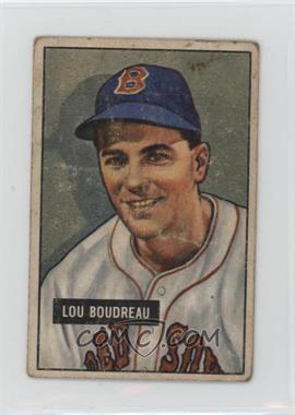 1951 Bowman - [Base] #62 - Lou Boudreau [Good to VG‑EX]