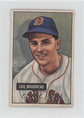 1951 Bowman - [Base] #62 - Lou Boudreau [Good to VG‑EX]