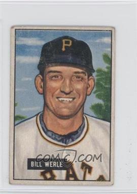 1951 Bowman - [Base] #64 - Bill Werle [Good to VG‑EX]