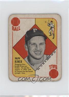 1951 Topps - Red Backs #15 - Ralph Kiner [Poor to Fair]