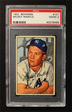 1952 Bowman - [Base] #101 - Mickey Mantle [PSA 2 GOOD]