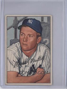 1952 Bowman - [Base] #101 - Mickey Mantle [Good to VG‑EX]