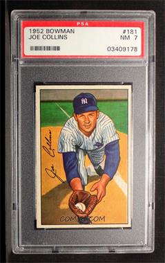 1952 Bowman - [Base] #181 - Joe Collins [PSA 7 NM]