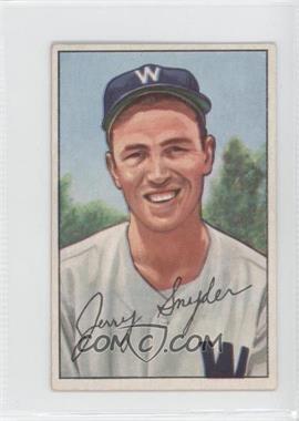 1952 Bowman - [Base] #246 - Jerry Snyder [Good to VG‑EX]
