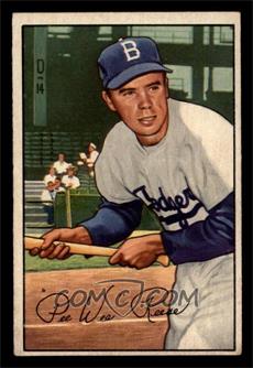 1952 Bowman - [Base] #8 - Pee Wee Reese [EX]