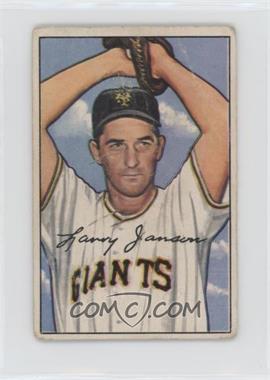 1952 Bowman - [Base] #90 - Larry Jansen [Poor to Fair]