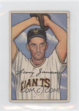1952 Bowman - [Base] #90 - Larry Jansen [Poor to Fair]