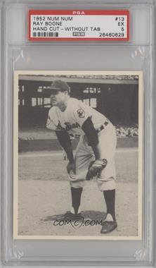 1952 Num Num Cleveland Indians - [Base] - Without Tab #13 - Ray Boone [PSA 5 EX]