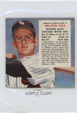 1952 Red Man Tobacco All-Star Team - American League Series - Cut Tab #9.1 - Nellie Fox (Expires March 31, 1953)