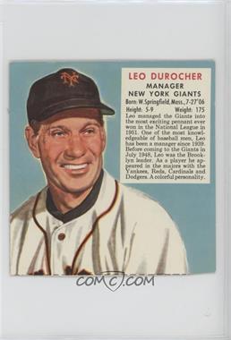 1952 Red Man Tobacco All-Star Team - National League Series - Cut Tab #1.1 - Leo Durocher (Expires March 31, 1953) [Altered]