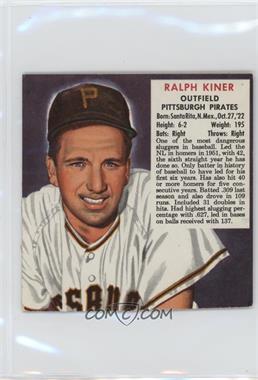 1952 Red Man Tobacco All-Star Team - National League Series - Cut Tab #12.1 - Ralph Kiner (Expires March 31, 1953)