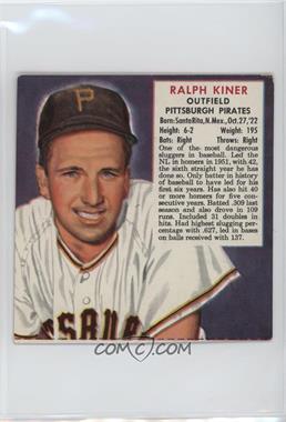 1952 Red Man Tobacco All-Star Team - National League Series - Cut Tab #12.1 - Ralph Kiner (Expires March 31, 1953)