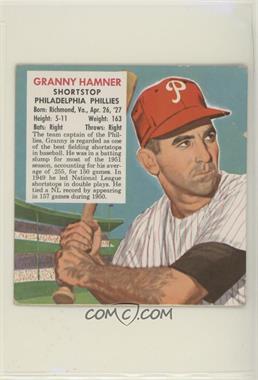 1952 Red Man Tobacco All-Star Team - National League Series - Cut Tab #7.2 - Granny Hamner (Expires June 1, 1953) [Poor to Fair]