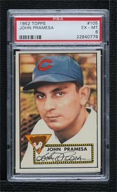 1952 Topps - [Base] #105 - Johnny Pramesa [PSA 6 EX‑MT]