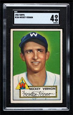 1952 Topps - [Base] #106 - Mickey Vernon [SGC 4 VG/EX]