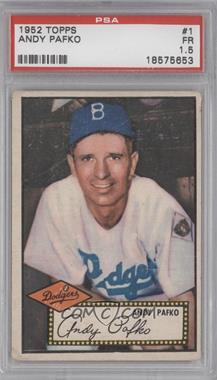 1952 Topps - [Base] #1.1 - Andy Pafko (Red Back) [PSA 1.5 FR]
