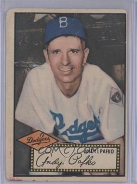 1952 Topps - [Base] #1.1 - Andy Pafko (Red Back) [Poor to Fair]