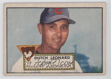 1952 Topps - [Base] #110 - Dutch Leonard