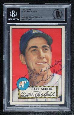 1952 Topps - [Base] #116 - Carl Scheib [BAS BGS Authentic]