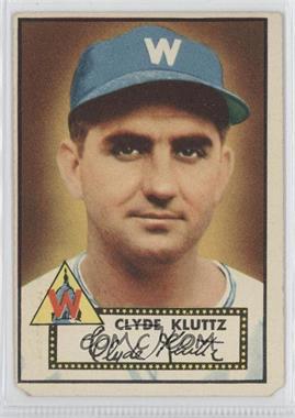 1952 Topps - [Base] #132.1 - Clyde Kluttz (White Back) [COMC RCR Poor]
