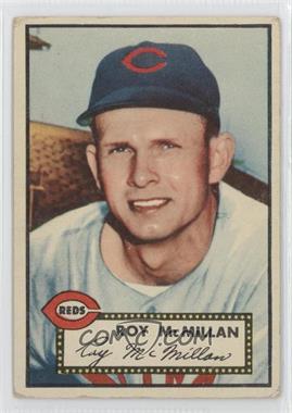 1952 Topps - [Base] #137.1 - Roy McMillan (White Back) [Good to VG‑EX]