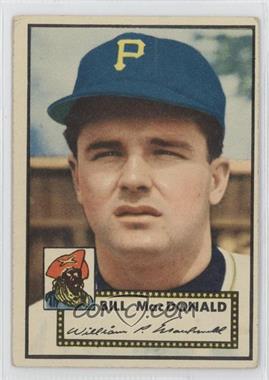 1952 Topps - [Base] #138.1 - Bill MacDonald (White Back) [Good to VG‑EX]