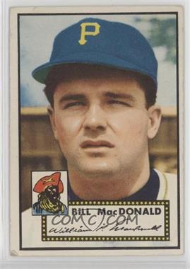 1952 Topps - [Base] #138.1 - Bill MacDonald (White Back)