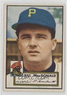 1952 Topps - [Base] #138.1 - Bill MacDonald (White Back)