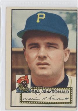 1952 Topps - [Base] #138.1 - Bill MacDonald (White Back)