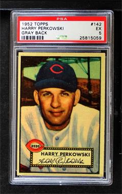 1952 Topps - [Base] #142.2 - Harry Perkowski (Gray Back) [PSA 5 EX]