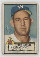 Joe Haynes (White Back) [COMC RCR Poor]