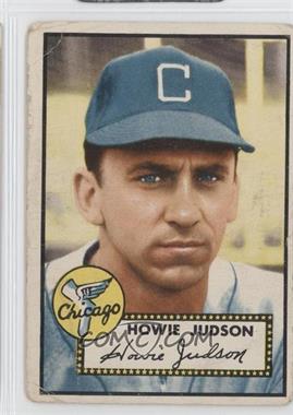 1952 Topps - [Base] #169.1 - Howie Judson (White Back) [Poor to Fair]