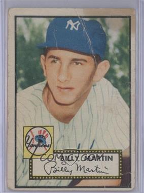 1952 Topps - [Base] #175.1 - Billy Martin (White Back) [Poor to Fair]