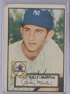 1952 Topps - [Base] #175.1 - Billy Martin (White Back) [Poor to Fair]