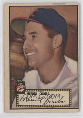 1952 Topps - [Base] #18.2 - Merill Combs (Black Back) [Poor to Fair]