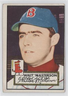 1952 Topps - [Base] #186.1 - Walt Masterson (White Back) [Good to VG‑EX]