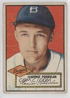 Bud Podbielan (White Back; Called Clarence on Card) [Poor to Fair]