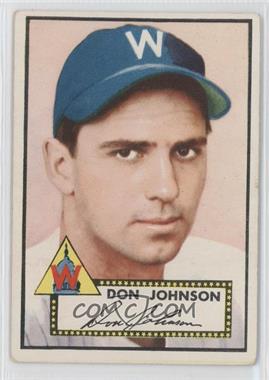 1952 Topps - [Base] #190.1 - Don Johnson (White Back) [Good to VG‑EX]